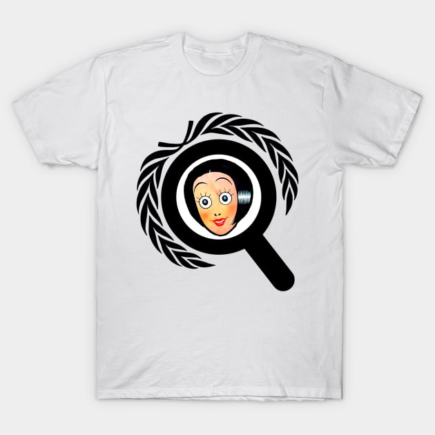 Big eyes girl seen in the lens T-Shirt by Marccelus